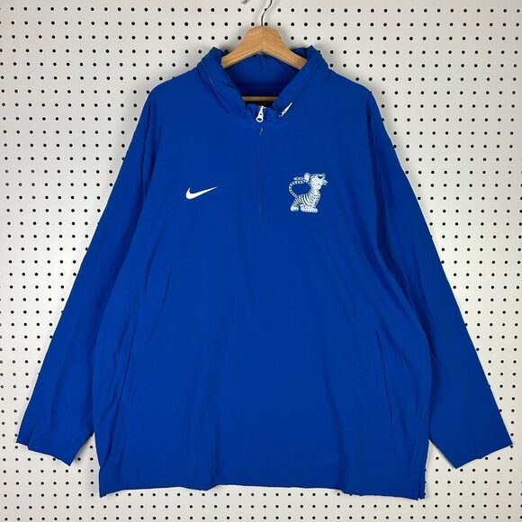 Nike 1 Cent Memphis Tigers Windbreaker 3XL Basketball Blue Jacket Penny Hardaway
